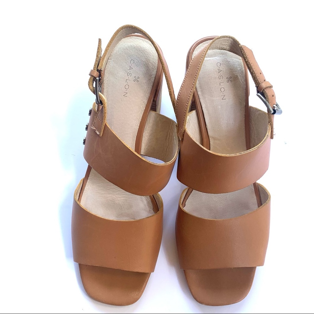 Caslon Tan Leather Sandals Size 9 1/2